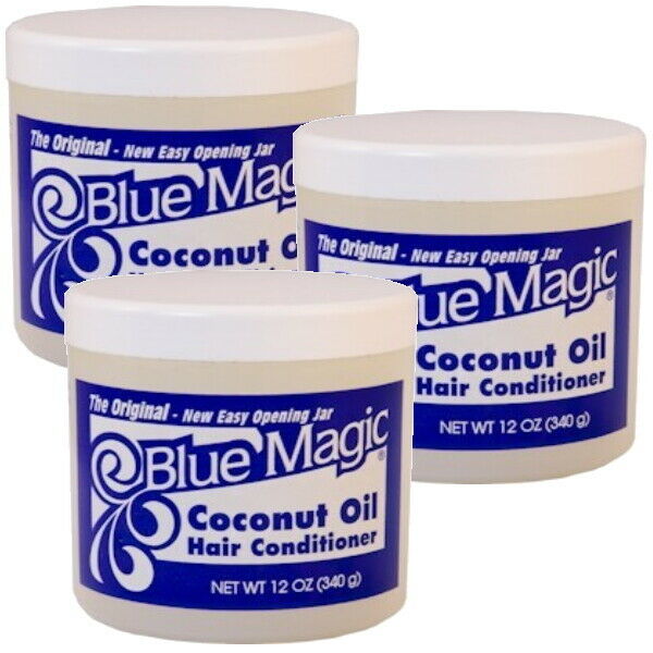 Blue Magic The Original  Coconut Oil Kokosöl Haar Conditioner 340g 3er Pack