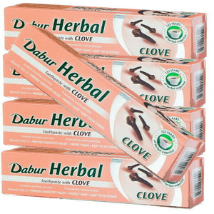 Dabur Clove Toothpaste ayurvedische Kräuter zahnpasta Nelken extrakt 100ml 5er P