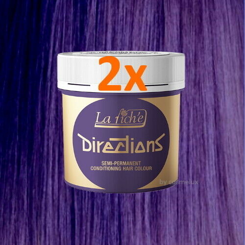 LaRiche Directions Haarfarbe Farbcreme violet Direktziehende Haartönung 88ml 2er Pack