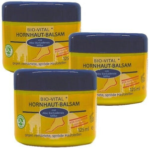 Bio-Vital Hornhaut Balsam Harnstoff Hornhautentfernung Fußcreme 125ml 3er Pack