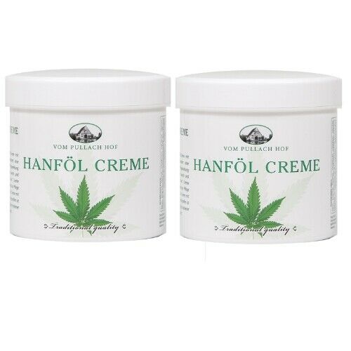 Hanf Hanföl Creme für die Pflege trockener und reifer Haut 250 ml 2er Pack