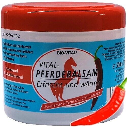 Bio-Vital Horse Balm Horse Ointment refreshes &amp; warms with chili extract 500ml
