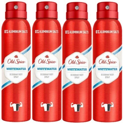 OLD SPICE Whitewater Deodorant Bodyspray 150ml 4er Pack