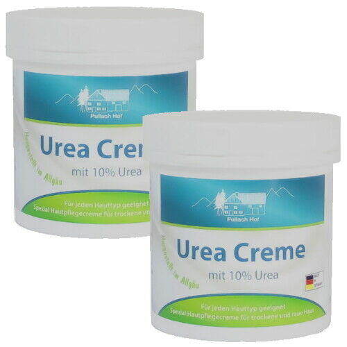 Urea Creme 10 % trockene / raue Horn Haut + Füsse Urea Salbe 250ml 2er Pack