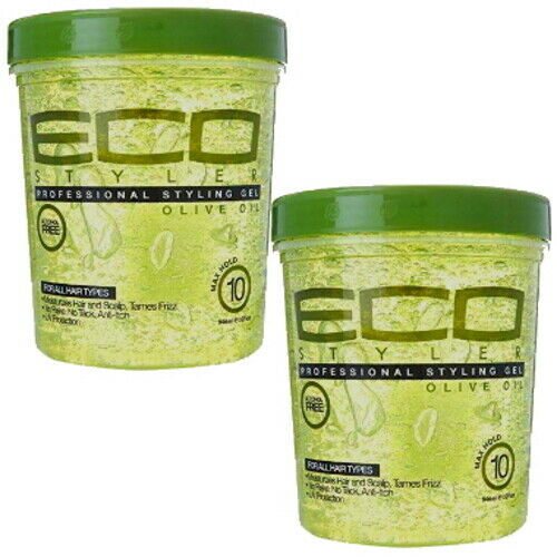 Eco Styler Professional Haar Styling Gel mit Oliven Öl Maxi Halt 473ml 2er Pack