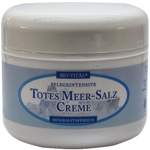 Bio-Vital Totes Meer Salz Creme trockene Hautpflege Akne Gesicht Körper 250ml