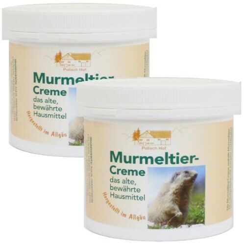 Murmeltier Creme Qualität Vom Pullach Hof 250ml Wohltuend- Made in Allgäu - 2er