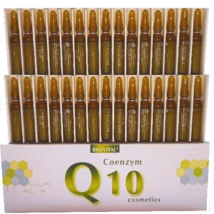 BIO-VITAL Coenzym Q10 Ampullen für Hals, Gesicht Dekolletee Anti-Aging 30x 2ml