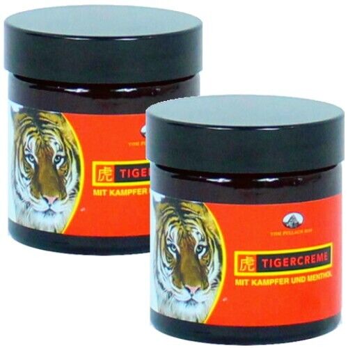 Tiger Cream Muscle Pain Massage Balm Tiger Cream from Pullach Hof 50ml 2-pack