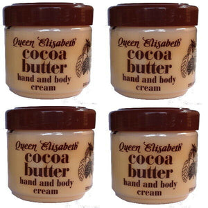 Queen Elisabeth Cocoa Kakao Butter Cream Hand und Körper Creme 250ml 4er Pack