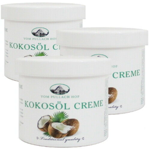 Kokosöl Creme Feuchtigkeitspflege trockene Haut Kokoscreme 250ml 3er P.