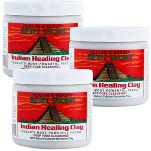 Aztec Secret Indian 100% Natural Healing Clay Aztekisches Ton Erde 453g 3er Pack