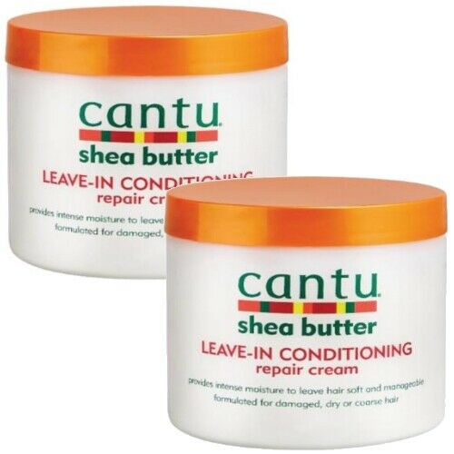 Cantu Shea Butter Leave In Conditioning Repair Cream Anti-Haarbruch 453g 2er Pac