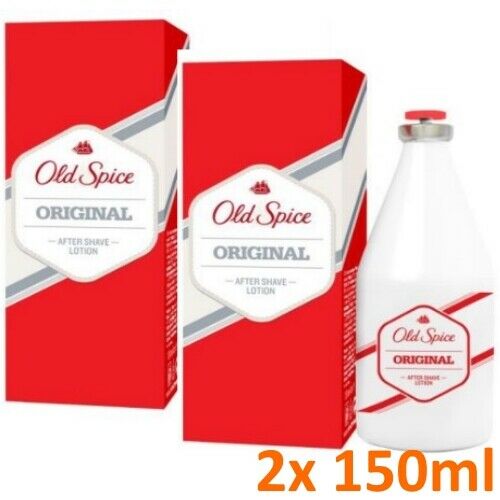 OLD SPICE Original After Shave Lotion 150ml Kraftvoll und Erfrischend 2er Pack