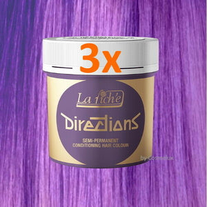 LaRiche Directions Haarfarbe Farbcreme Lavender Direktziehend Haartönung 88ml 3x