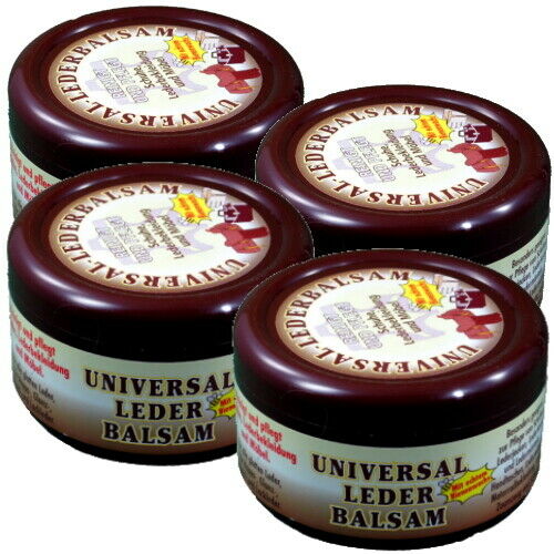 Lederbalsam Universal Lederpflege mit echtem Bienenwachs 250ml (br) 4er Pack