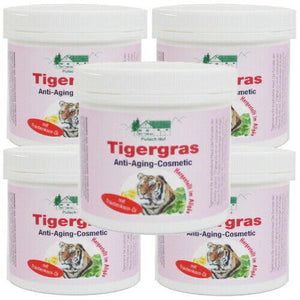 Tigergras Anti-Aging Creme Vom Pullach Hof 250ml Feuchtigkeits Tagescreme 5er P.