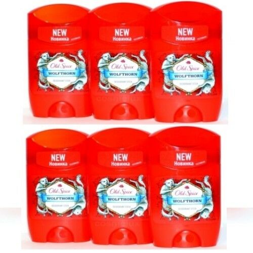 Old Spice WOLFTHORN Deodorant Stick / Deostick 50ml 6er Pack