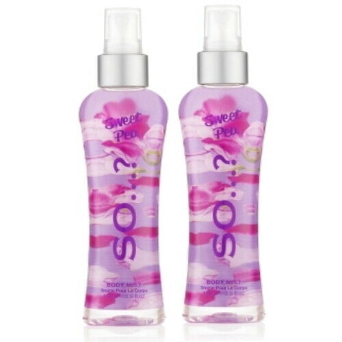 SO...? SWEET PEA Body Mist Perfume Spray 100 ml pack of 2