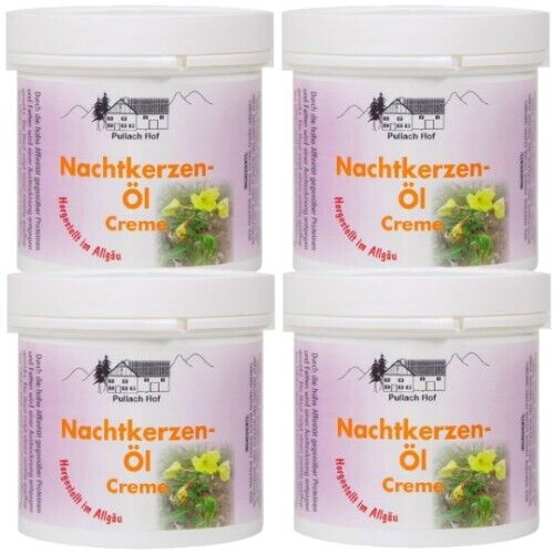 Nachtkerzen-Öl Creme Intensiv Hautpflege Gesichtspflege Neurodermitis 250ml 4er