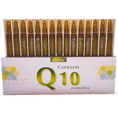 BIO-VITAL Coenzym Q10 Ampullen für Hals, Gesicht Dekolletee Anti-Aging 15x 2ml