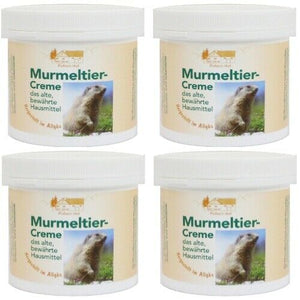 Murmeltier Creme Qualität Vom Pullach Hof 250ml Wohltuend- Made in Allgäu - 4er