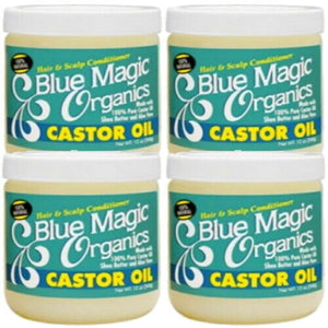 Blue Magic Original Castor Oil Hair & Scalp Haar Kopfhaut Conditioner 340g 4x