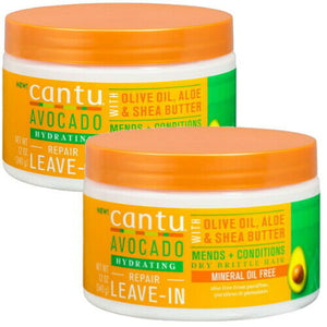 Cantu AVOCADO ÖL Leave In Conditioning Repair Cream Anti-Haarbruch 340g 2er Pack