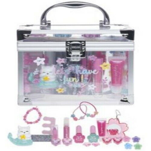 Children CATICORN Beauty Cosmetics Make-up Acrylic Makeup Case 22 pieces (82)