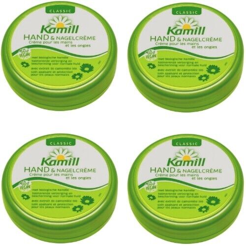 Kamill Hand & Nagelcreme Classic Pflege trockene Hände Handcreme 20ml POT 4er P