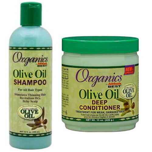 Africa's Best Originals Extra Virgin Oliven Öl Shampoo & Deep Conditioner SET