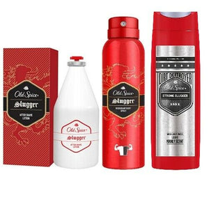 Old Spice SLUGGER After Shave + Deodorant Spray + Showergel-Duschgel 3er SET