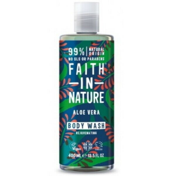 Faith in Nature Aloe Vera Body Wash VEGAN Parabenfrei pH-Neutral 400ml