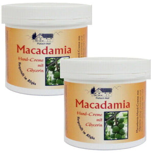 Macadamia Hand Creme für trockene und beanspruchte Haut 250 ml 2er Pack