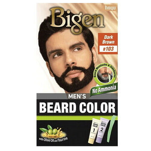 BIGEN Men's Beard Colour Bart & Schnurrbart Creme Farbe Dunkel Braun B103