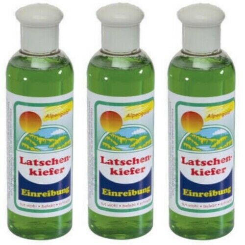 Mountain pine rub soothing invigorating body care Alpengold 250ml 3 pack