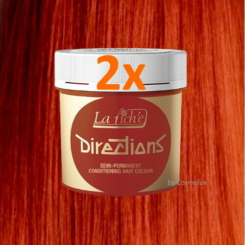 LaRiche Directions Haarfarbe Farbcreme FIRE Direktziehende Haartönung 88ml 2er Pack