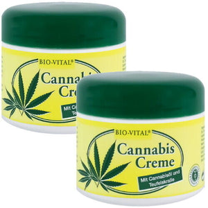 BIO-VITAL Cannabis Hanfcreme Körpercreme m.Teufelskralle 125ml 2er Pack