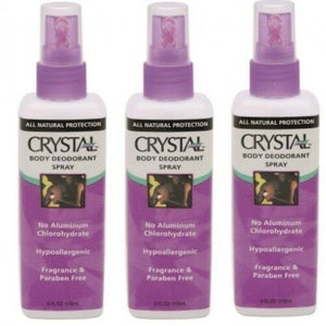 Crystal Natural Mineral Salz Body Deodorant Spray 118ml 3er Pack