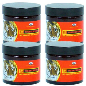 Tiger Creme Muskel Schmerzen Massage Balsam Tigercreme vom Pullach Hof 50ml 4er