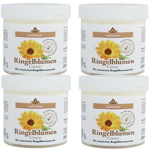 Ringelblumen Creme Balsam Naturhof Hautpflege Handcreme Lippencreme 250ml 4er P.