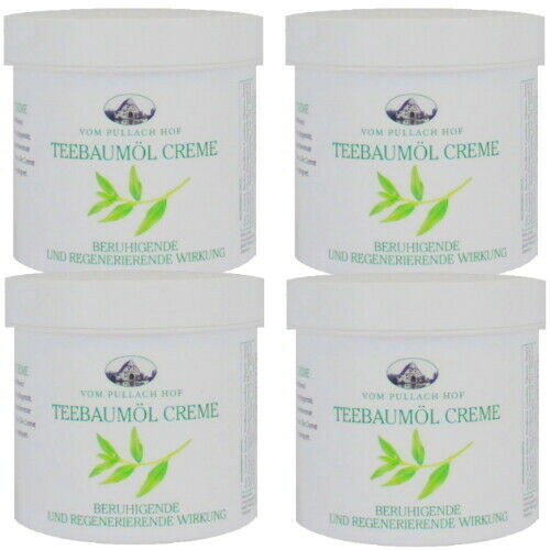 Teebaumöl Creme Teebaum Öl Salbe beruhigend & regenerierend Hautpflege 250ml 4x