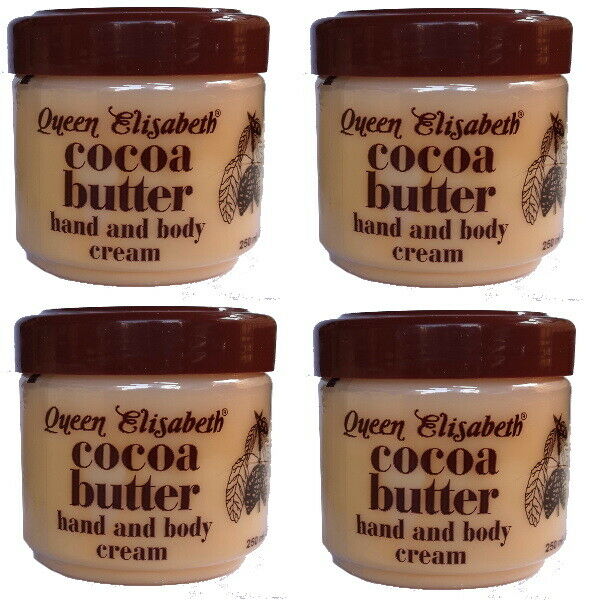 Queen Elisabeth Cocoa Kakao Butter Cream Hand und Körper Creme 500ml 4er Pack