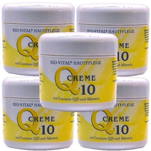 BIO-VITAL Q 10 Coenzym Creme Allantoin Gesicht Hals Dekollete Pflege 125ml 5erP.