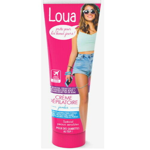 Loua Enthaarungscreme Haarentfernung Speziell für Beine&Arme hautschonend 100ml