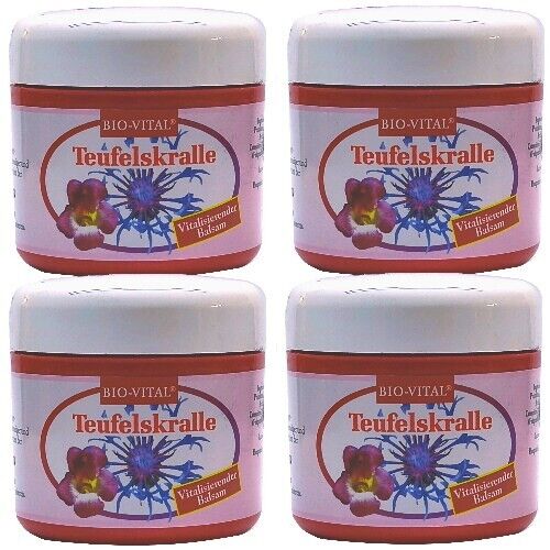 Bio-Vital Teufelskralle Balsam lockert, vitalisiert verspannte Muskeln 125ml 4x
