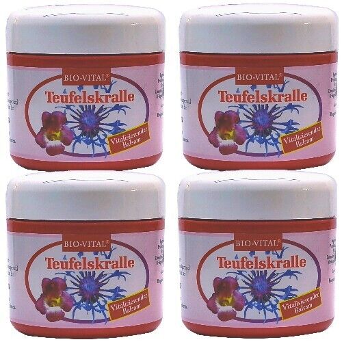 Bio-Vital Teufelskralle Balsam lockert, regeneriert verspannte Muskeln 125ml 4x