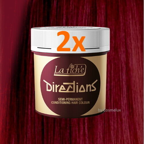 LaRiche Directions Haarfarbe Farbcreme RUBINE Direktziehende Haartönung 88ml 2x