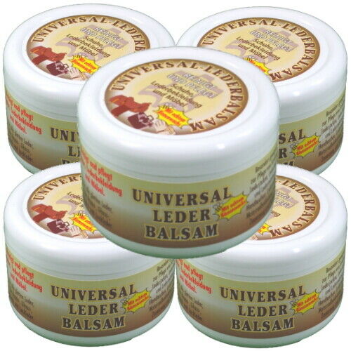 Lederbalsam Universal Lederpflege mit echtem Bienenwachs 250ml 5er Pack