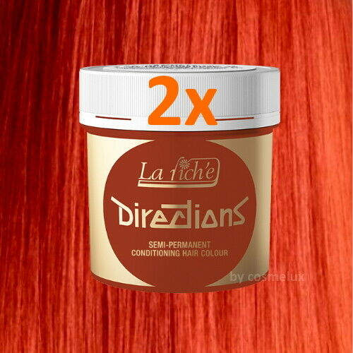 LaRiche Directions Haarfarbe FLAME Direktziehende Haartönung 88ml 2er Pack